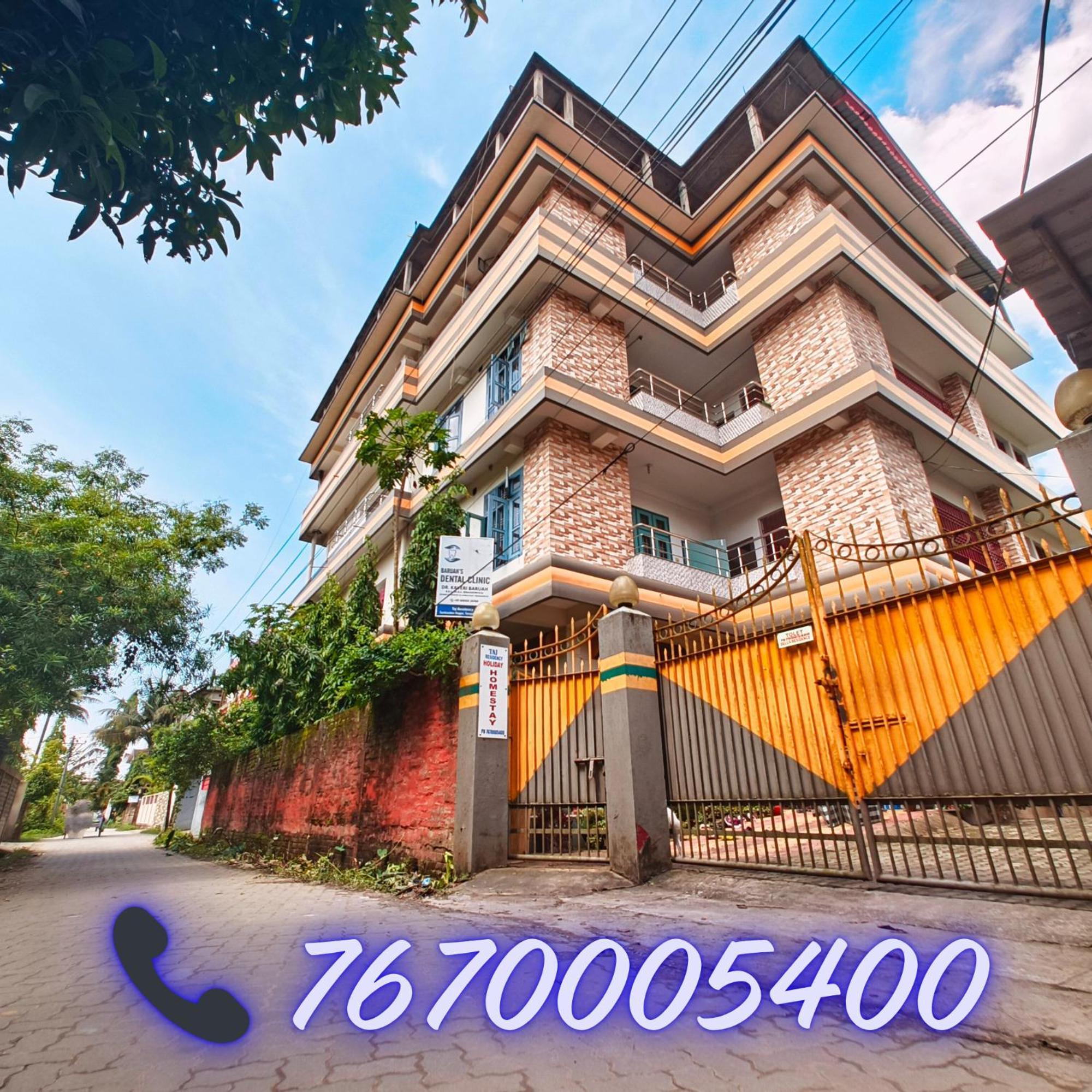 Taj Residency Holiday Homestay -Entire 1Bhk & 2Bhk Private Apartments -Call 767Ooo54Oo Джорхат Екстер'єр фото